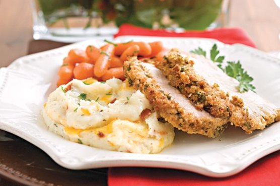 Roast Pork Loin with Crumb Crust