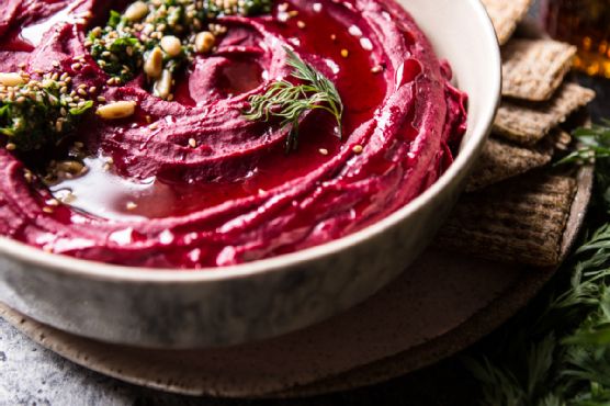 Roasted Beet Hummus (VIDEO)