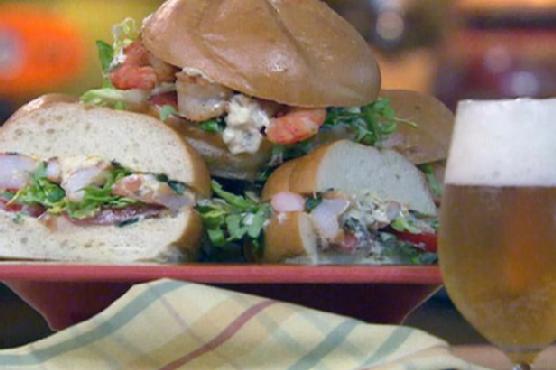 Shrimp Po'Boys with Angry Mayonnaise