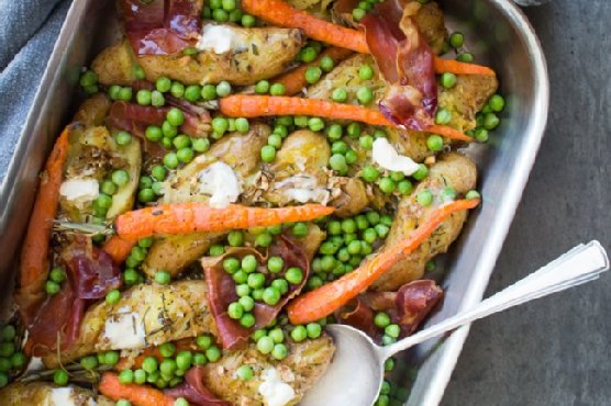 Smashed Potato and Vegetable Bake
