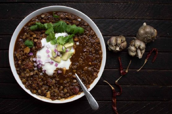 Sprouted Lentil Chili