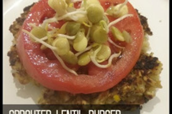 Sprouted Lentil Mushroom Burgers - Easy and Gluten Free
