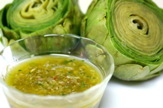 Steamed Artichokes With Salsa Verde